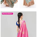 Indian Sari Scarf Mesh Embroidery Ethnic India Pakistan Clothing Silk Headscarf Muslim Shawl Hijab Scarves Women (Only Dupattas)