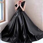 Elegant Temperament Prom Vestidos Bow Draped One-shoulder Strapless Cross Lace Up Graduation Dress Trendy Party Evening Dresses