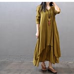 Indian Dress Women Kurties Pakistani Vintage Boho Ethnic Long Sleeve Maxi Dresses Clothes Fashion Ladies India Pakistan Clothing