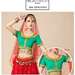 New Women's Indian Boho Bollywood Belly Dance Hippie Gypsy Dress Belly Dance Costume Top Long Skirt  Belt Sari headpiece Blue