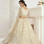 Champagne Iovry Prom dresses with wrap Lehenga Choli Embroidered Dupatta Girlish Indian Long sleeve Choli Asian Evening Gown