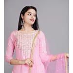 Pink Salwar Kameez Sharara Suit Indian Wedding Dress Pink Floral Kurtas