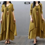 Indian Dress Women Kurties Pakistani Vintage Boho Ethnic Long Sleeve Maxi Dresses Clothes Fashion Ladies India Pakistan Clothing