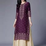 Kurtas for Women Spring Summer Women's Indian Dress Cotton Printed Floral Ethnic Style Kurti Top South Asian Clothes