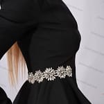 Crystals Black Women Suit Pants Set 2 Piece Hi-Lo Blazer+Trousers Wedding Tuxedo Formal Office Lady Jacket Tailored Coat
