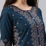 Kurtas for Women Spring Summer Women's Indian Dress Cotton Printed Floral Ethnic Style Kurti Top South Asian Clothes