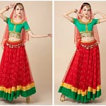 New Women's Indian Boho Bollywood Belly Dance Hippie Gypsy Dress Belly Dance Costume Top Long Skirt  Belt Sari headpiece Blue
