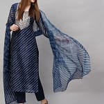 Women's Cotton Blend Kurti Pant Set Indian Salwar Kameez Suit