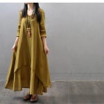 Indian Dress Women Kurties Pakistani Vintage Boho Ethnic Long Sleeve Maxi Dresses Clothes Fashion Ladies India Pakistan Clothing