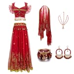 New Women's Indian Boho Bollywood Belly Dance Hippie Gypsy Dress Belly Dance Costume Top Long Skirt  Belt Sari headpiece Blue