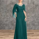 Mother of the Bride Dresses for Wedding Party Dress Long Chiffon Lace Applique Wedding Guest Dresses