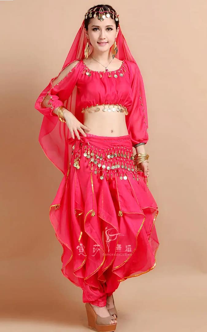 Belly Dance Costume Bollywood Costume Indian Dress Bellydance Dress Gypsy Women Belly Dancing Costume Sets Tribal Skirt 7 colors