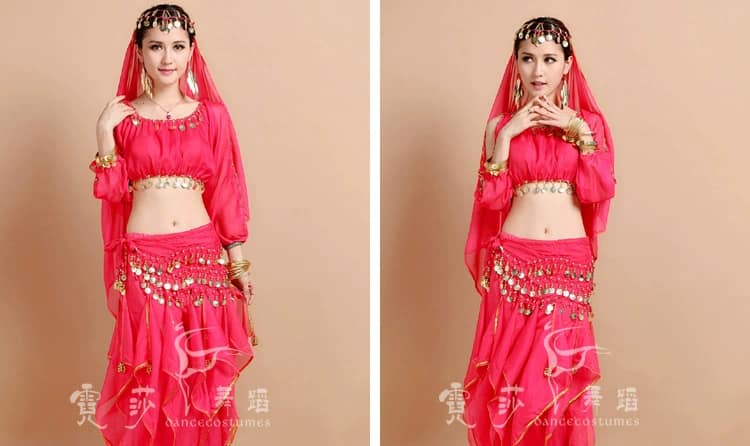 Belly Dance Costume Bollywood Costume Indian Dress Bellydance Dress Gypsy Women Belly Dancing Costume Sets Tribal Skirt 7 colors