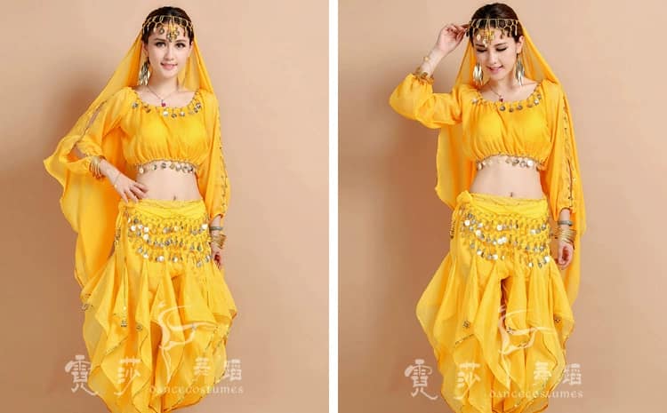 Belly Dance Costume Bollywood Costume Indian Dress Bellydance Dress Gypsy Women Belly Dancing Costume Sets Tribal Skirt 7 colors