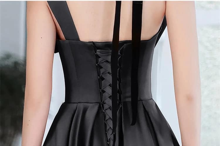 Elegant Temperament Prom Vestidos Bow Draped One-shoulder Strapless Cross Lace Up Graduation Dress Trendy Party Evening Dresses