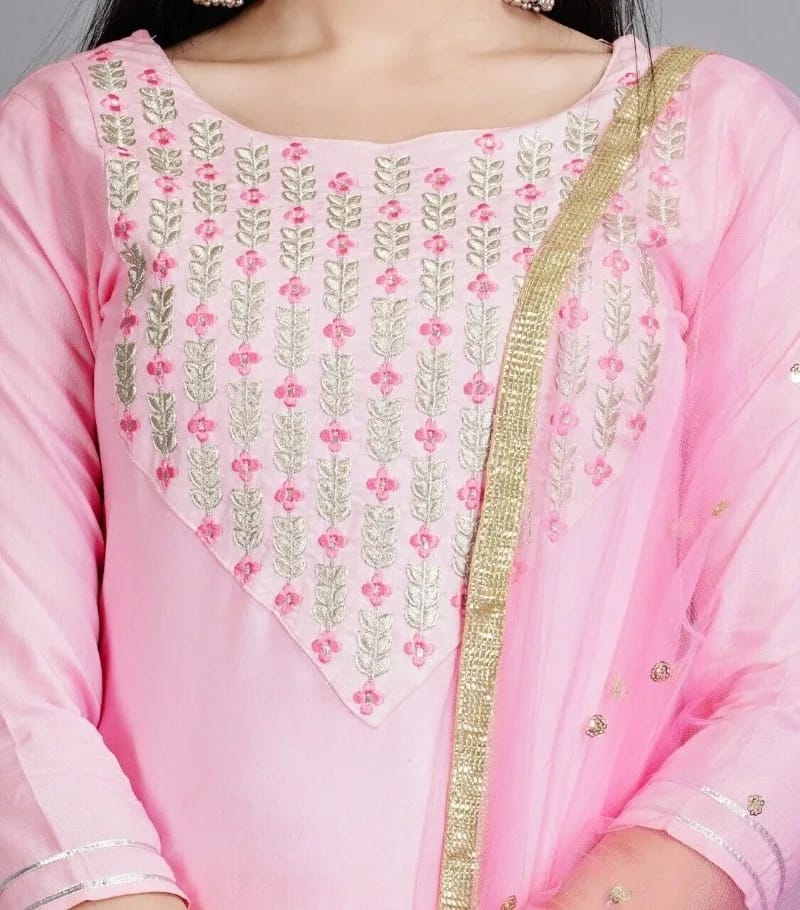 Pink Salwar Kameez Sharara Suit Indian Wedding Dress Pink Floral Kurtas